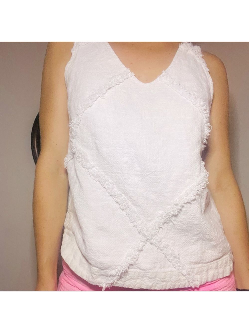 Anthropologie Crosshatched Tank Top!